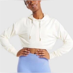 GymShark Whitney Simmons Soft Cream Cropped Hoodie